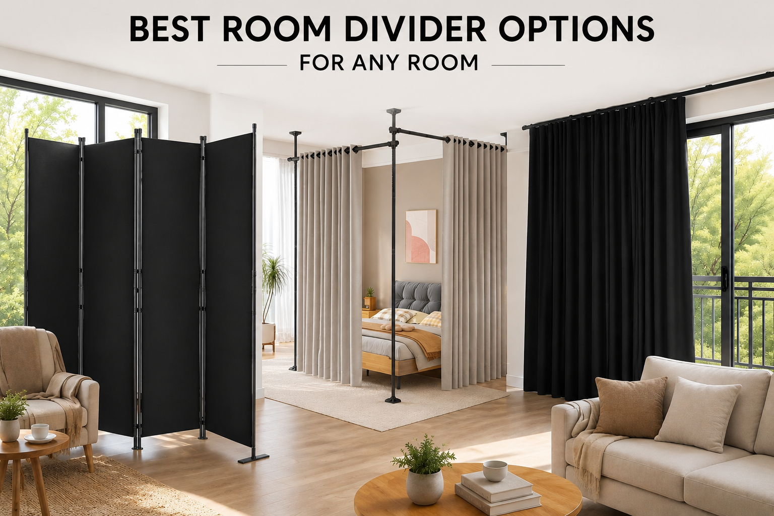 black divider for room separation - HOMSCREENER SUNALLY hoeflife comparison
